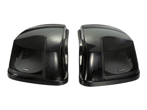 Kicker Bag Lids, pair, 2014-Newer Harley Davidson, no speakers