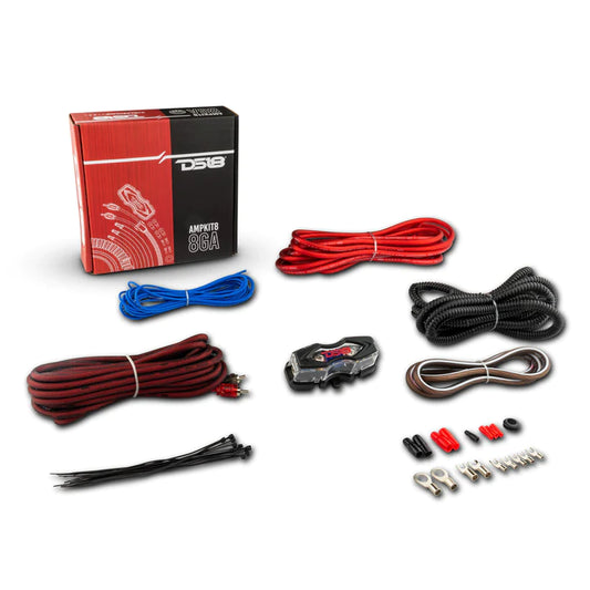 DS18 AMPKIT8 – 8GA CCA Installation Kit for Car Audio Amplifiers