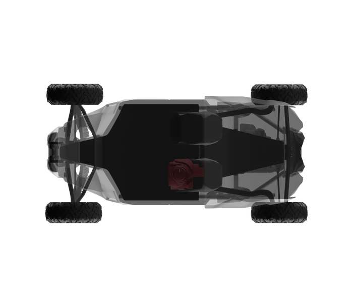 Can-Am Maverick X3 12" Under Seat Subwoofer Enclosure Driver Side - PSW12.4D Shallow Water Resistant Subwoofer Included