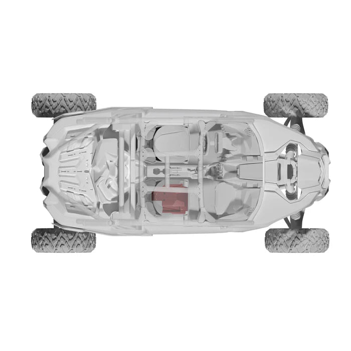 Can-Am Maverick X3 12" Under Seat Subwoofer Enclosure Passenger Side - PSW12.4D Shallow Water Resistant Subwoofer Included