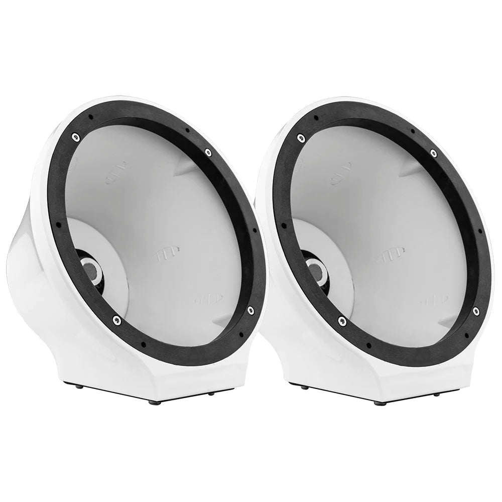 DS18 EN-JS6 and EN-CFJS6 6.5" Universal Flat Mount Kick Panel Speaker Pod Jet ski, Jeeps, Motorcycles RGB LED Lights- 1 Pair No Speakers or Grills.