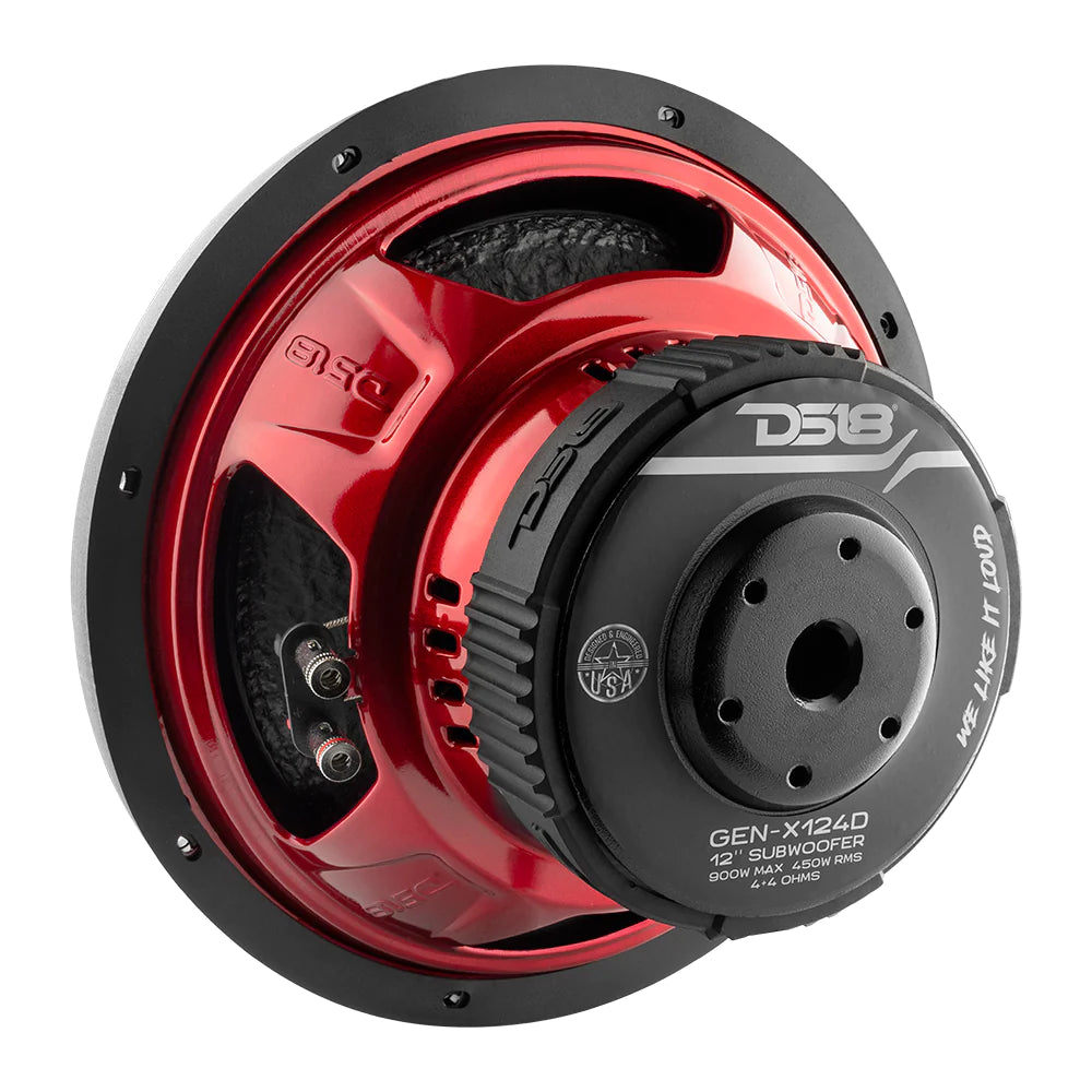 DS18 GEN-X124D 12" Car Subwoofer 900 Watts 4-Ohm DVC