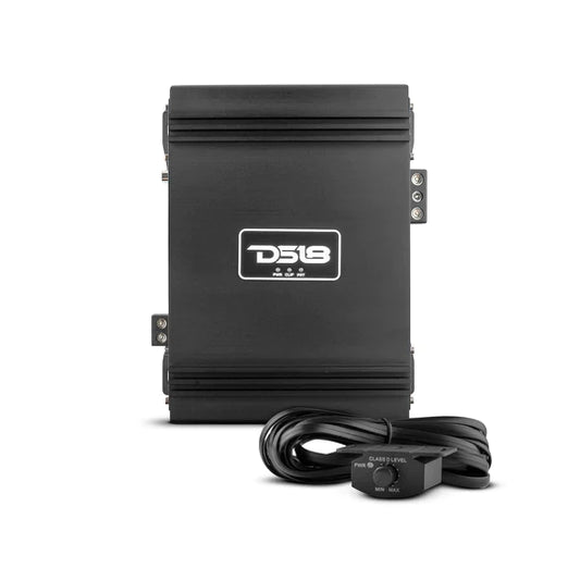 DS18 GFX-2.2K1 – Full-Range Class D 1-Channel Monoblock Amplifier – 2200 Watts RMS, 1-Ohm