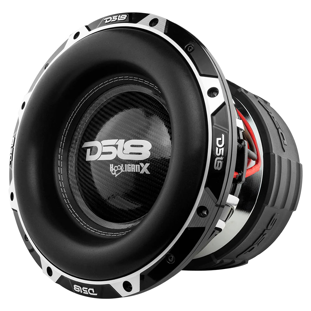 DS18 HOOL-X12.1DHE HOOLIGAN 12" High Excursion Car Subwoofer 4000 Watts Rms 4" Dvc 1-Ohm