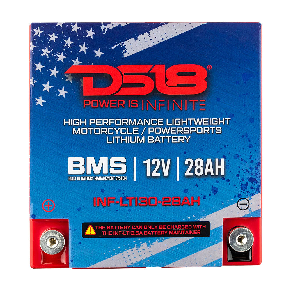 DS18 INF-LTI30-28AH INFINITE 28 AH Lithium Battery YTX30 Large Case With BMS - Perfect for Motorcycles