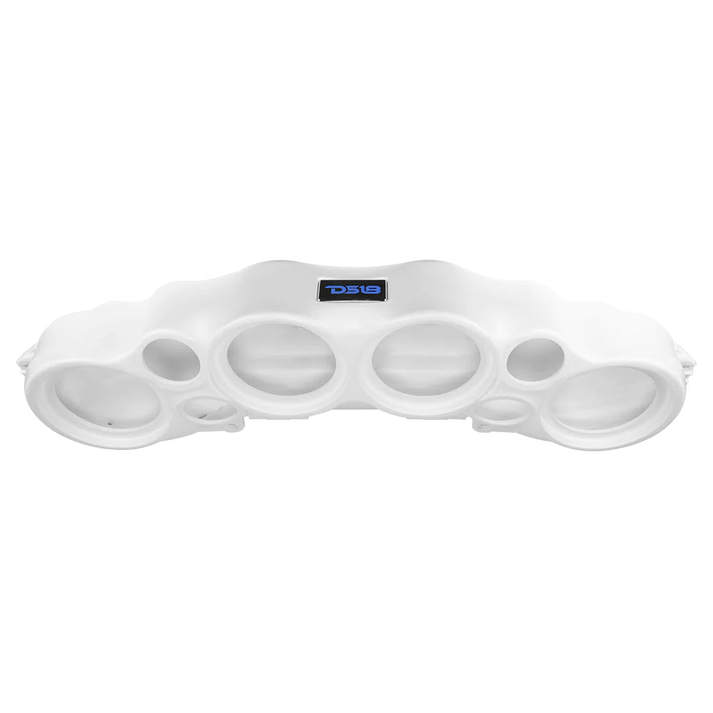 DS18 JL-SBAR/WH Overhead Sound Bar System JL/JLU,JT Gladiator Jeeps (4X8" Speakers 4X3.72" Tweeters) - White
