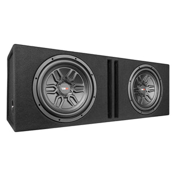 DS18 LSE-212A Bass Package 2 X SLC-MD12.4 In a Ported Box with S-1500.1/RD Amplifier and 4-GA Amp Kit 1000 Watts
