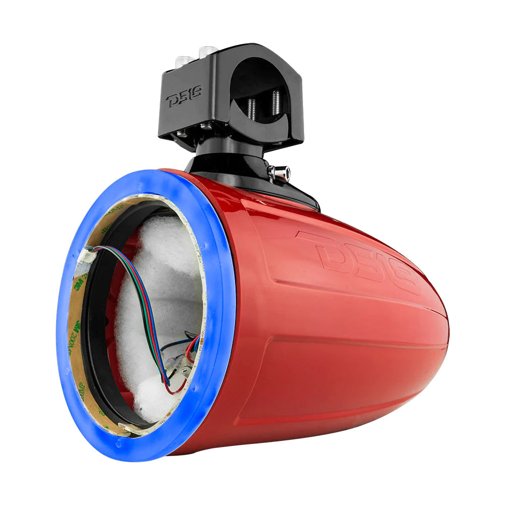 DS18 HYDRO NXL-X6TP/RD.NS 6.5" Marine Tower with Integrated RGB LED Lights No Speakers