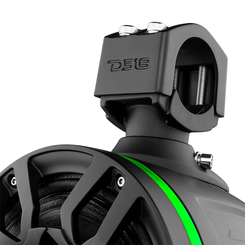 DS18 HYDRO NXL-X8PRO 8" Compact Wakeboard Tower Speakers with Hybrid Mid-Range, Compression Driver Loudspeakers,  RGB LED Lights, 500 Watts, Speaker Cover Included, 1 Pair.
