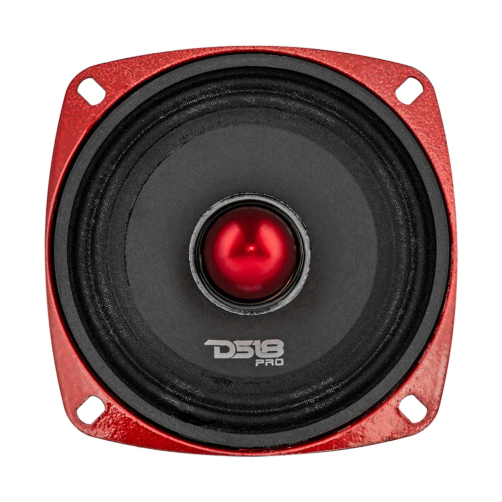DS18 PRO-X4.4BMSL PRO-X 4" Slim Mid-Range Loudspeaker with Bullet 200 Watts 4-Ohm