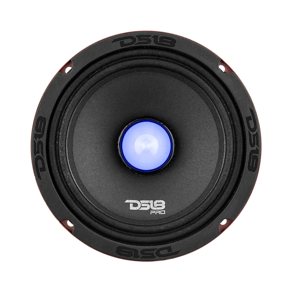 DS18 PRO-X6.4BMRGB 6.5" Mid-Range Loudspeaker with Bullet & RGB LED Lights 500 Watts 4-Ohm