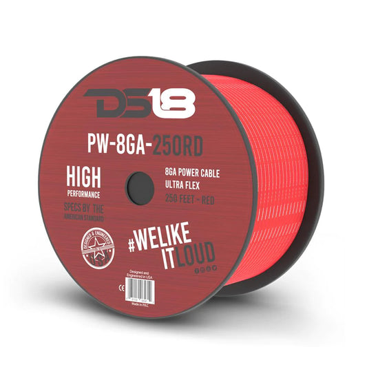 DS18 PW-8GA-250 8-GA Ultra Flex CCA Ground Power Cable 250 Feet