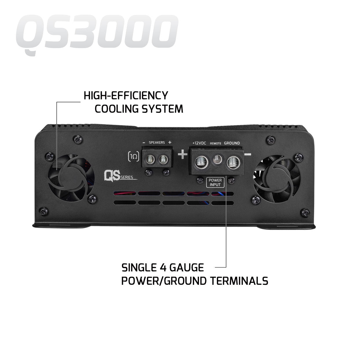 QS3000 1 OHM 1 Channel Full Range Amplifier