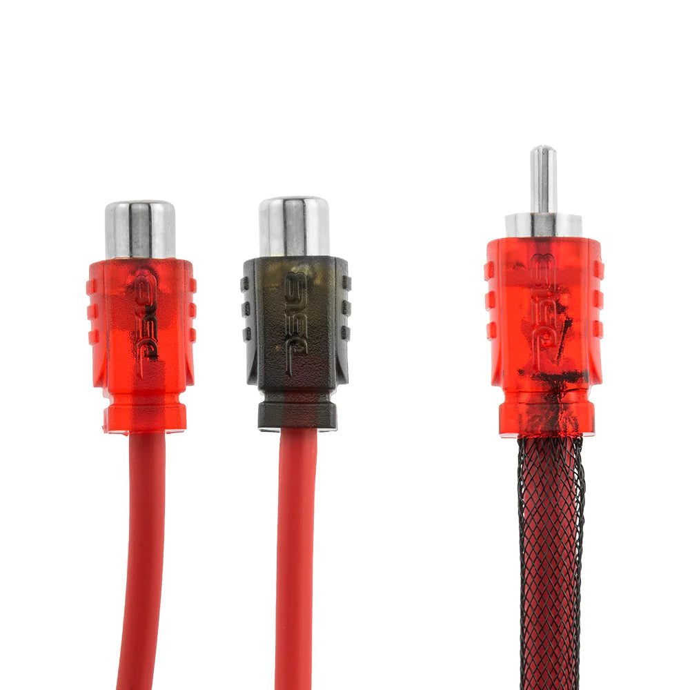 DS18 R1M2F Rca Cable Wire Ultra Flex Y Connector 2 Female/1 Male