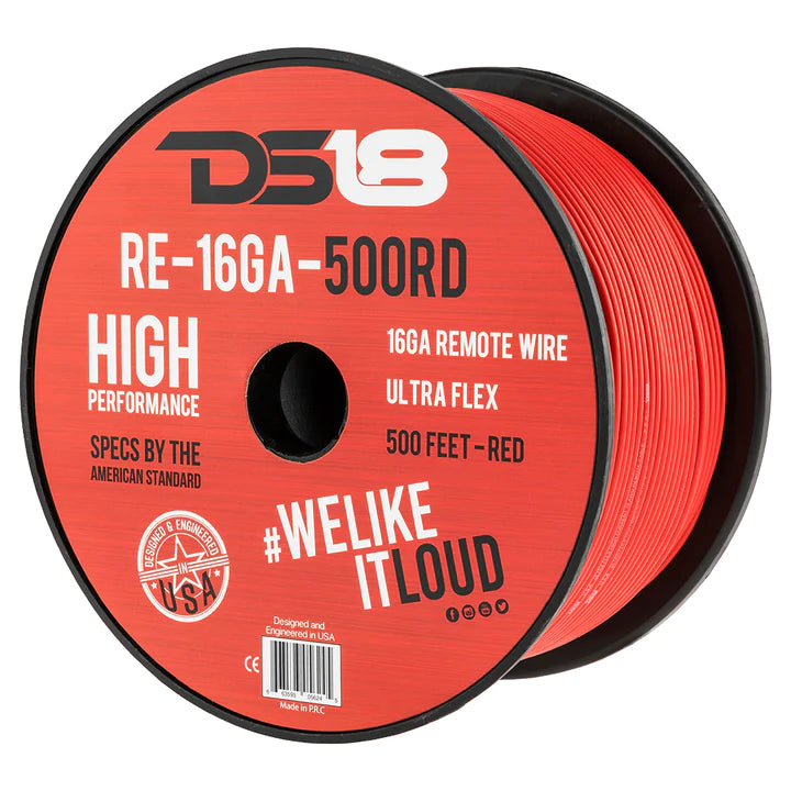 DS18 RE-16GA-500 16-GA Ultra Flex Primary Remote Wire 500 Feet