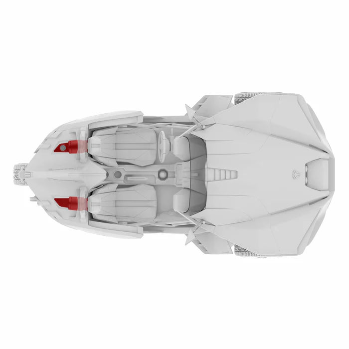 Polaris Slingshot Headrest Empty Enclosure With Digital LED Lights fits 4 x 6.5" Speakers | 2015 - Current