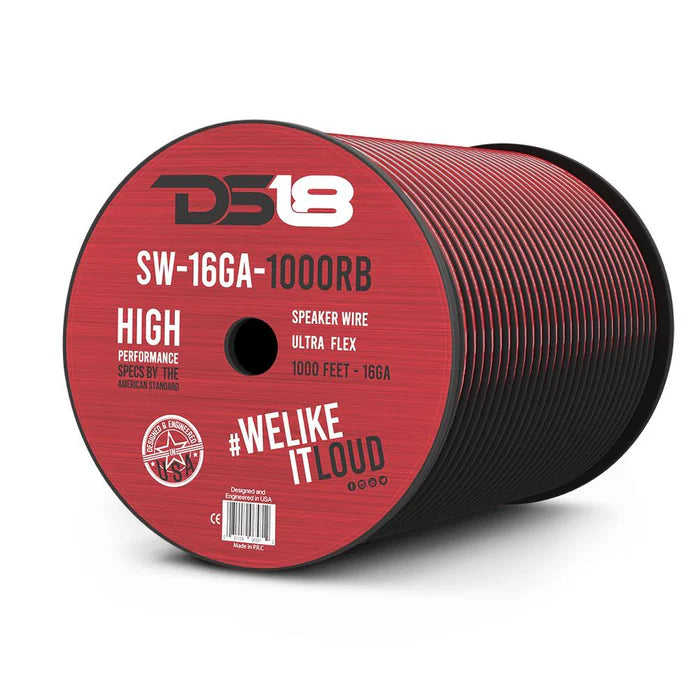 16-GA Speaker Wire 1000 Feet - Red