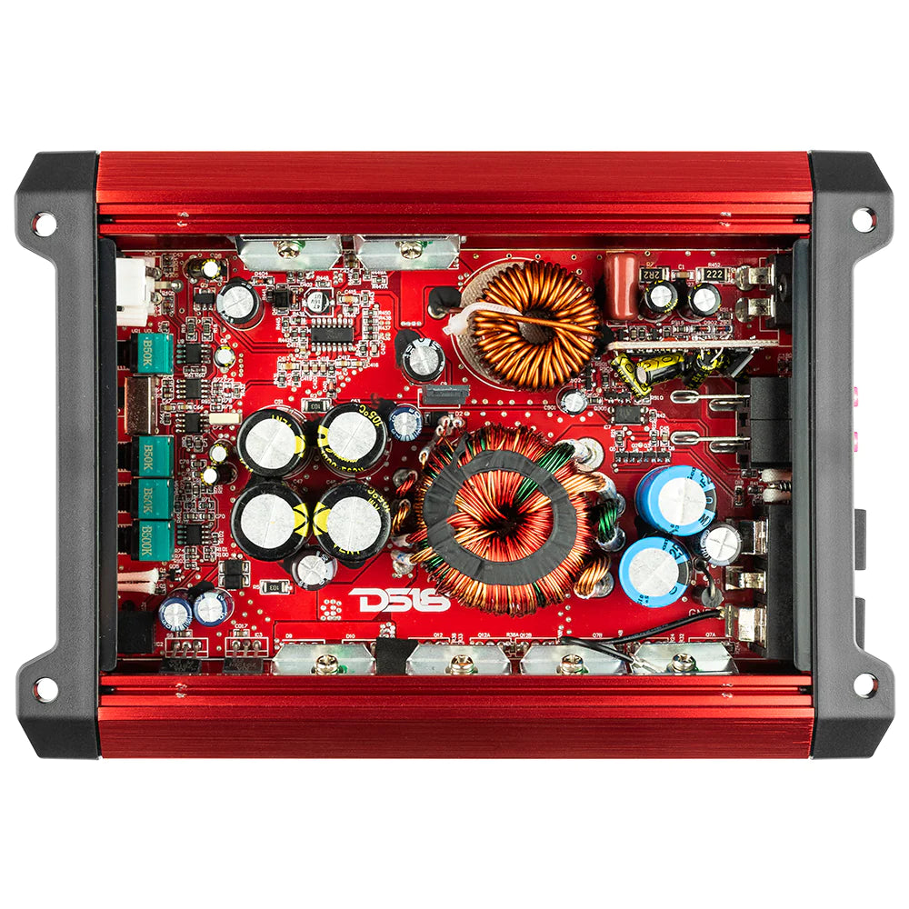 DS18 SXE-2500.1D/RD Class D 1-Channel Monoblock Car Amplifier 800 x 1 RMS @1 OHM 2500 Watts