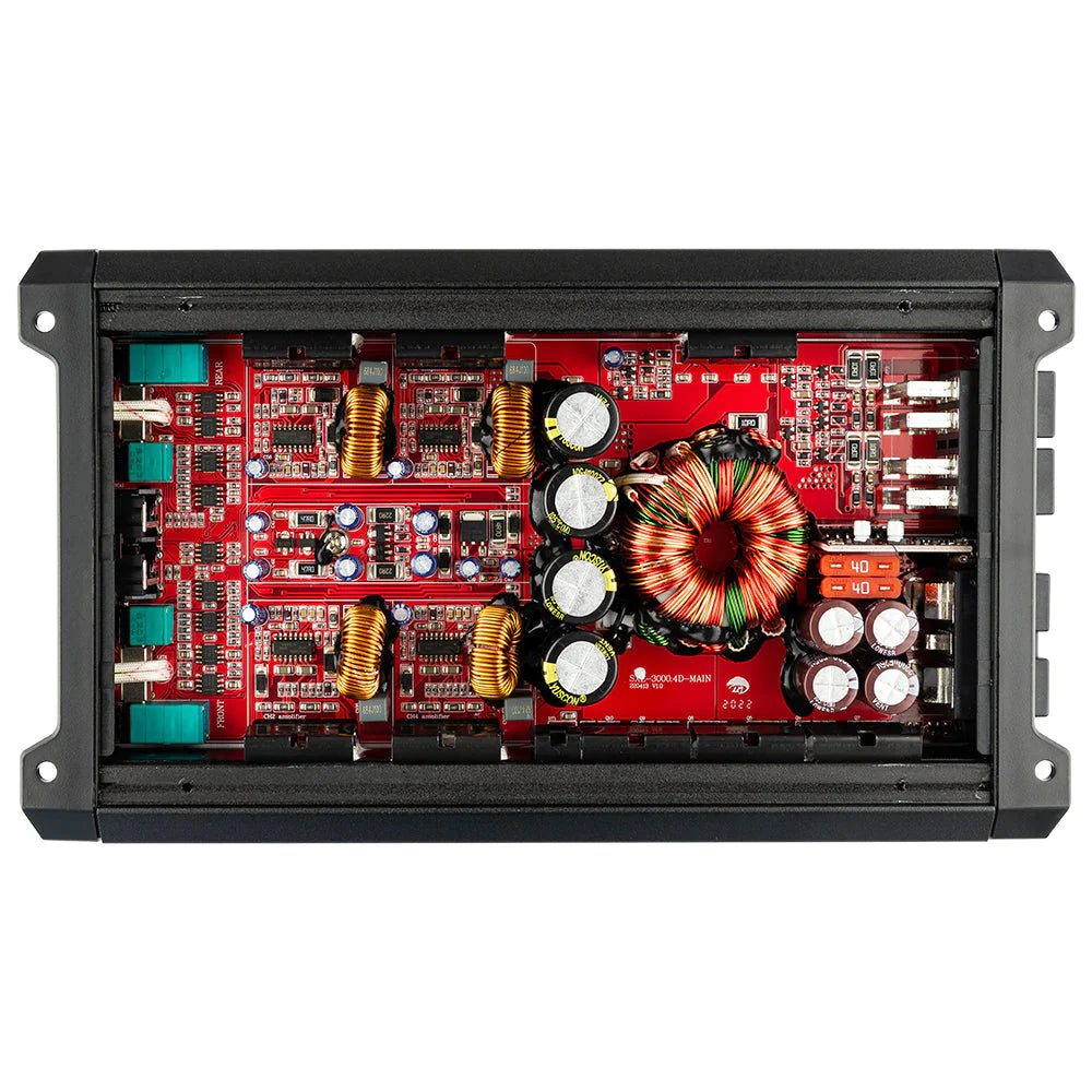 Ds18 sxe-3000.4d/bk class d 4-channel full-range car amplifier 200 x 4 rms @4 ohm 3000 watts