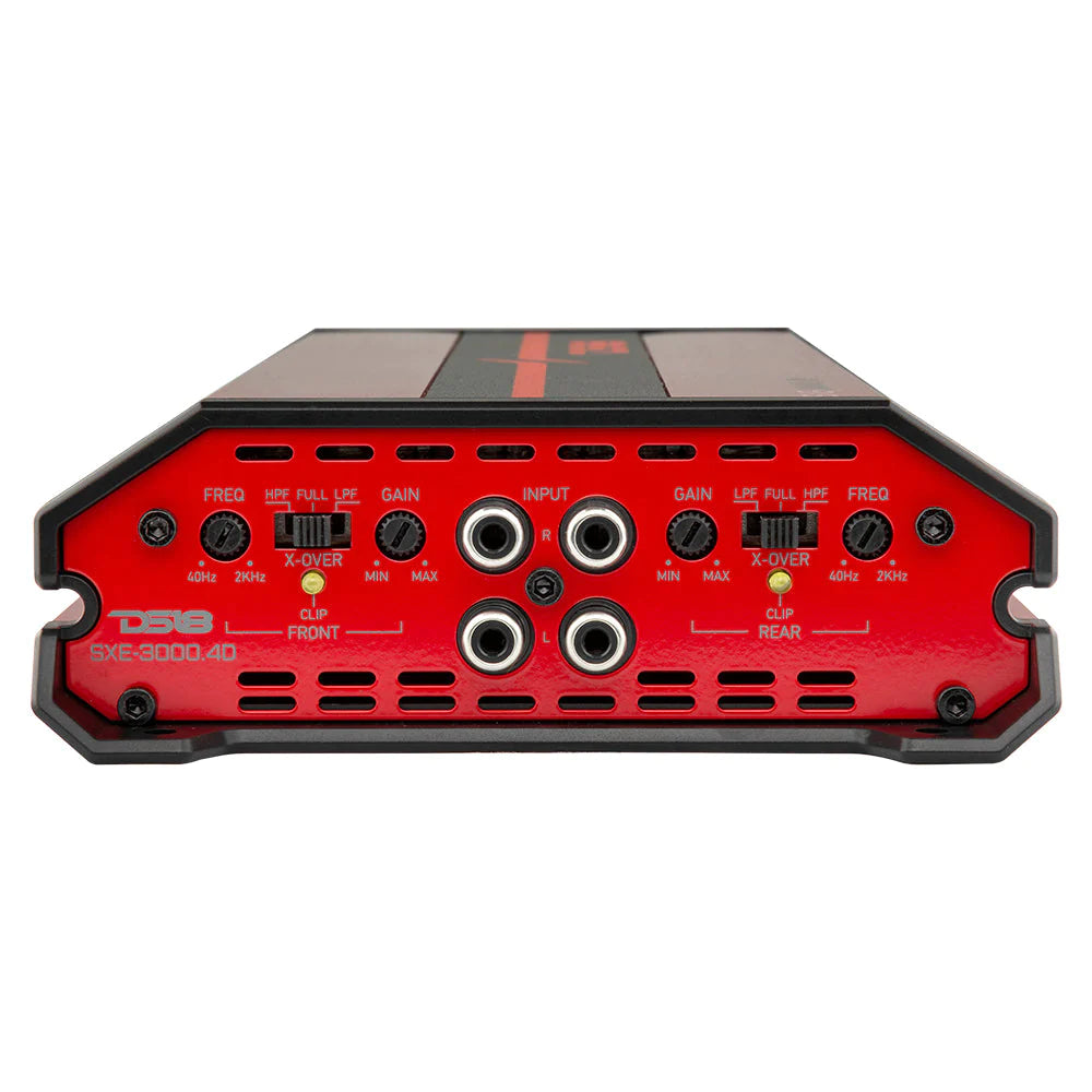 DS18 SXE-3000.4D/RD Class D 4-Channel Full-Range Car Amplifier  200 x 4 RMS @4 OHM 3000 Watts