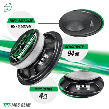 TPT-MB6 SLIM 6.5” Shallow Midbass Loudspeaker