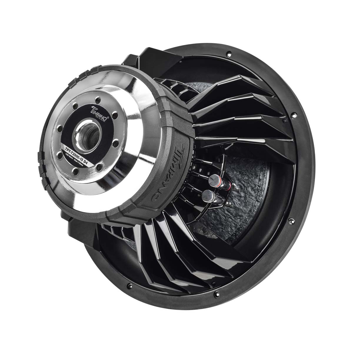 Timpano 15? Car Audio Subwoofer 2500 Watts Dual 4 Ohm TPT-T2500-15 D4 High Performance