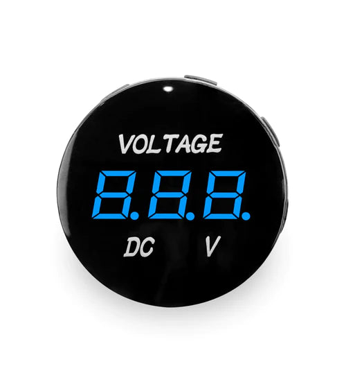 Comando VOLTMETER 6.6V-31V BASE BLACK NUM BLUE