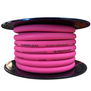 Down4sound 50 FT 1/0 Tinned OFC Wire (Pink)