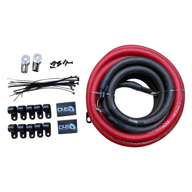 DOWN4SOUND BIG 3 - 0 GAUGE CCA ( RED /BLACK )