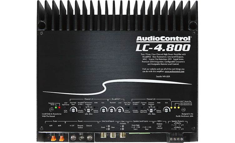 AudioControl LC-4.800 4-channel car amplifier — 125 watts RMS x 4