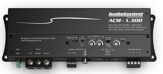 Audio Control ACM-1.300 Monoblock Micro Amplifier with Accubass