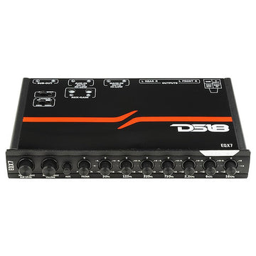 DS18 EQX7 8 Volts , 7-Band Equalizer with High Level Input and Auto Turn On