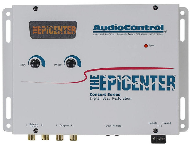 Audio Control The Epicenter Bass Booster Expander & Bass Restoration Processor with Remote (White)