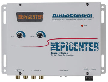 Audio Control The Epicenter Bass Booster Expander & Bass Restoration Processor with Remote (White)
