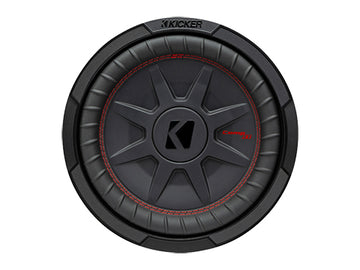 KICKER CompRT 10"(25cm) Subwoofer, DVC, 4-ohm, RoHS Compliant