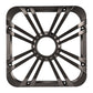 12" Square Charcoal LED Grille