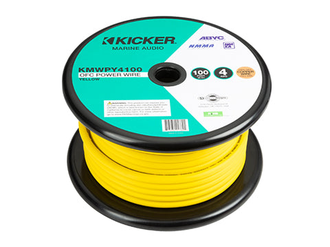 KMWPY820 Marine 8AWG Power Wire, 20Ft, Yellow