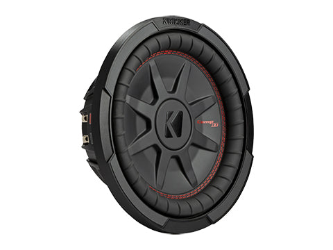 KICKER CompRT 10"(25cm) Subwoofer, DVC, 4-ohm, RoHS Compliant