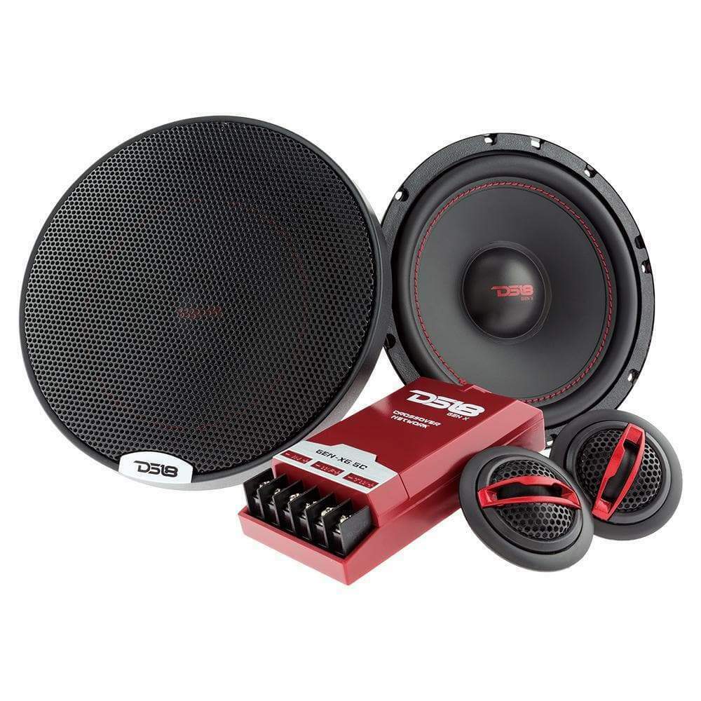 DS18 GEN-X 6.5" 2-Way Component Speaker System 150 Watts 4-Ohm