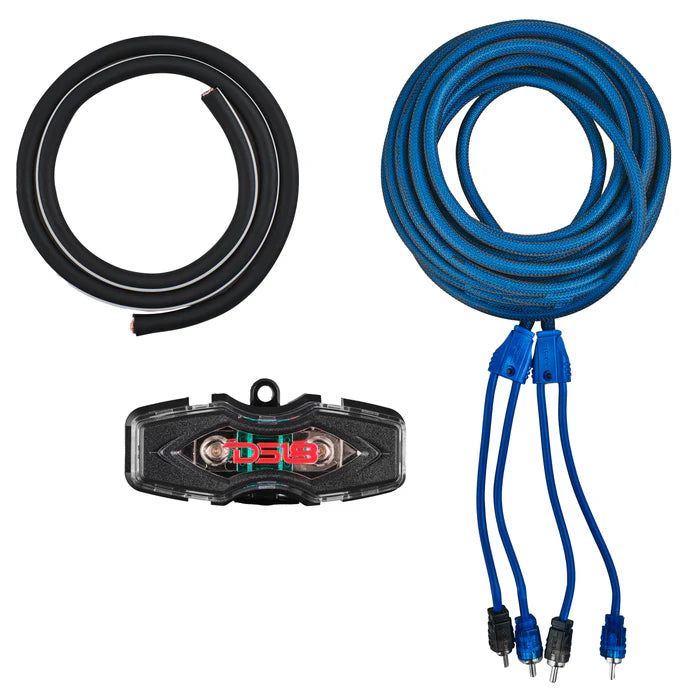 4-GA Amplifier Installation Kit - BLUE