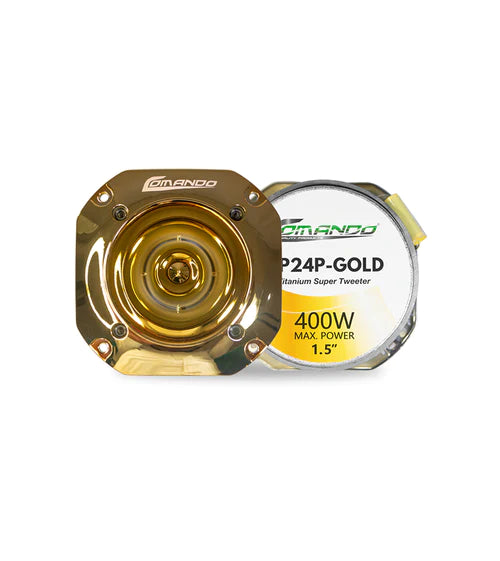 Comando SUPER TWEETER GOLD FINISH PLASTIC FRAME
