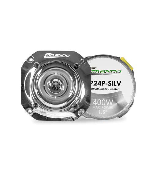 Comando SUPER TWEETER SILVER FINISH PLASTIC FRAME