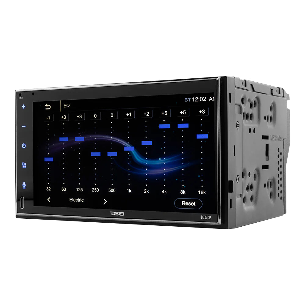 DS18 DDX7CP 7" Touchscreen Mech-Less Double-Din Head Unit with Bluetooth, Mirror Link And Apple Car Play