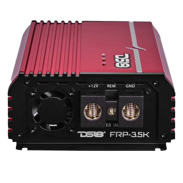 FRP Compact Full-Range Class D 1-Channel Amplifier 3,500 Watts Rms @ 1-Ohm Red
