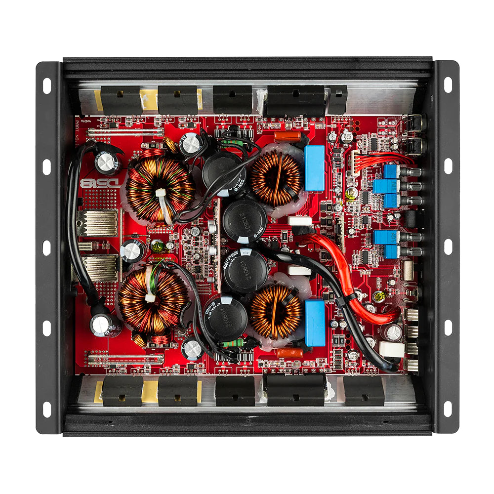 DS18 H-KO2 HOOLIGAN SPL 1-Channel Monoblock Car Amplifier, Voltmeter, Clip Indicator 2000 Watts Rms 1-Ohm Made In Korea