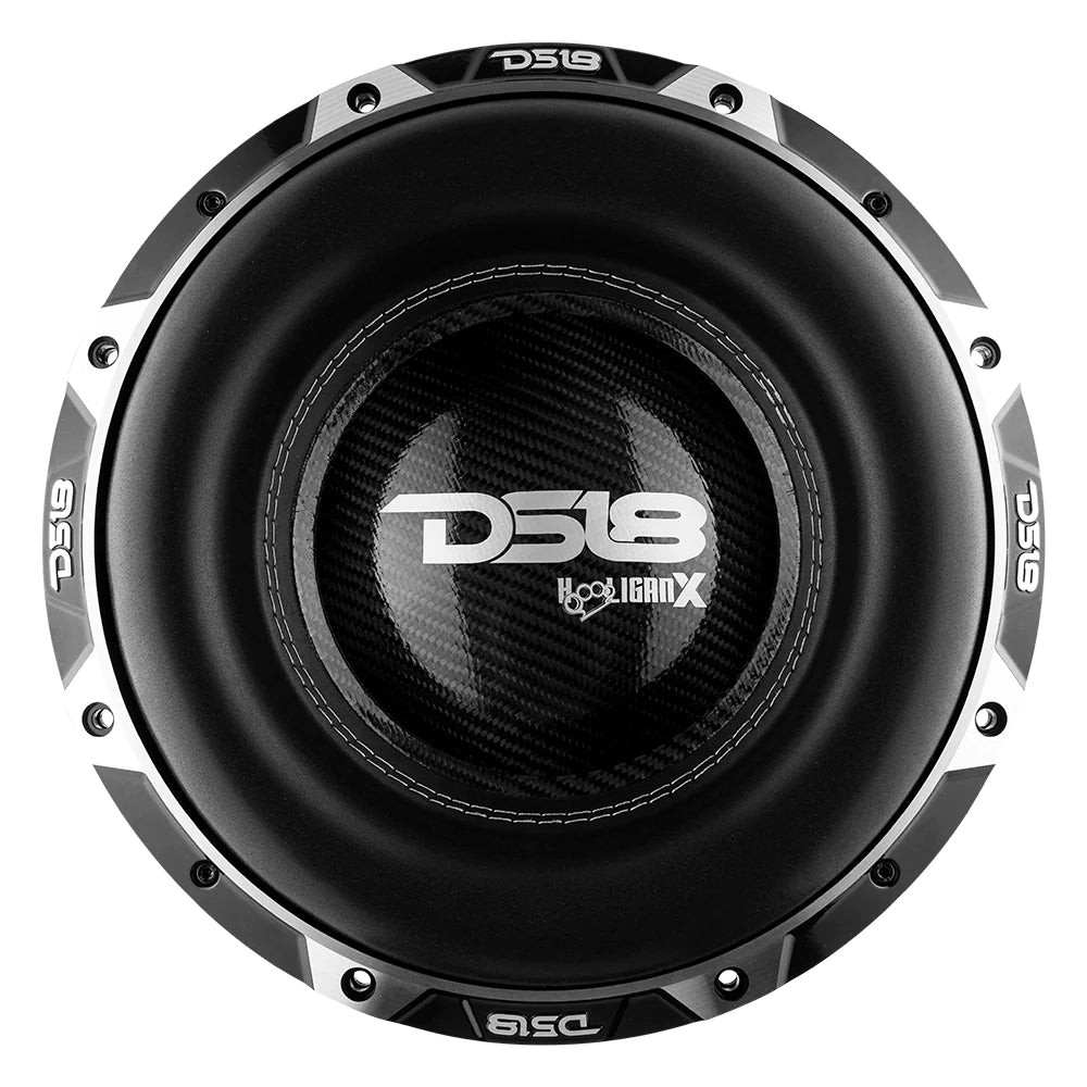 DS18 HOOL-X12.1DHE HOOLIGAN 12" High Excursion Car Subwoofer 4000 Watts Rms 4" Dvc 1-Ohm