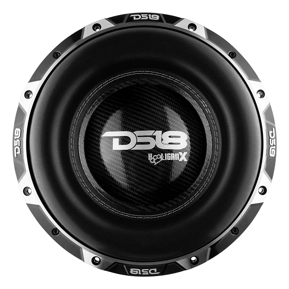 DS18 HOOL-X12.2DHE HOOLIGAN 12" High Excursion Car Subwoofer 4000 Watts Rms 4" Dvc 2-Ohm