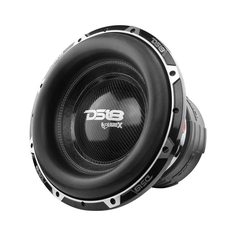 DS18 HOOL-X15.4DHE HOOLIGAN 15" High Excursion Car Subwoofer 4000 Watts Rms 4" Dvc 4-Ohm