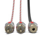 DS18 HQRCA1F2MKIT 1 Female to 2 Male Dual Twist RCA 1x Red 1x Black Kit