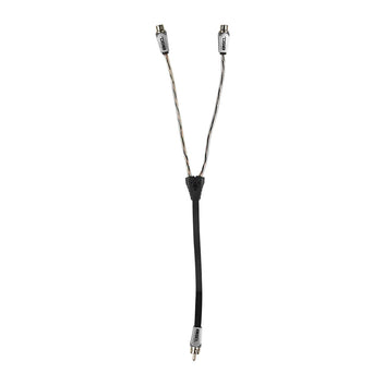 DS18 HQRCA2F1M 2 Female to 1 Male Dual Twist RCA